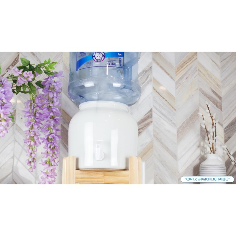 New Wave Enviro Porcelain Water Dispenser, Classic White