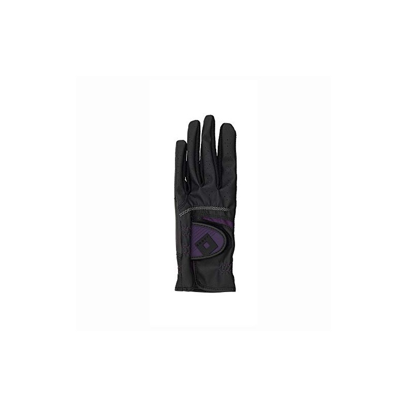 ONOFF OG7221-02 BLK17 Women's Gloves (Left Hand), Black x Purple,