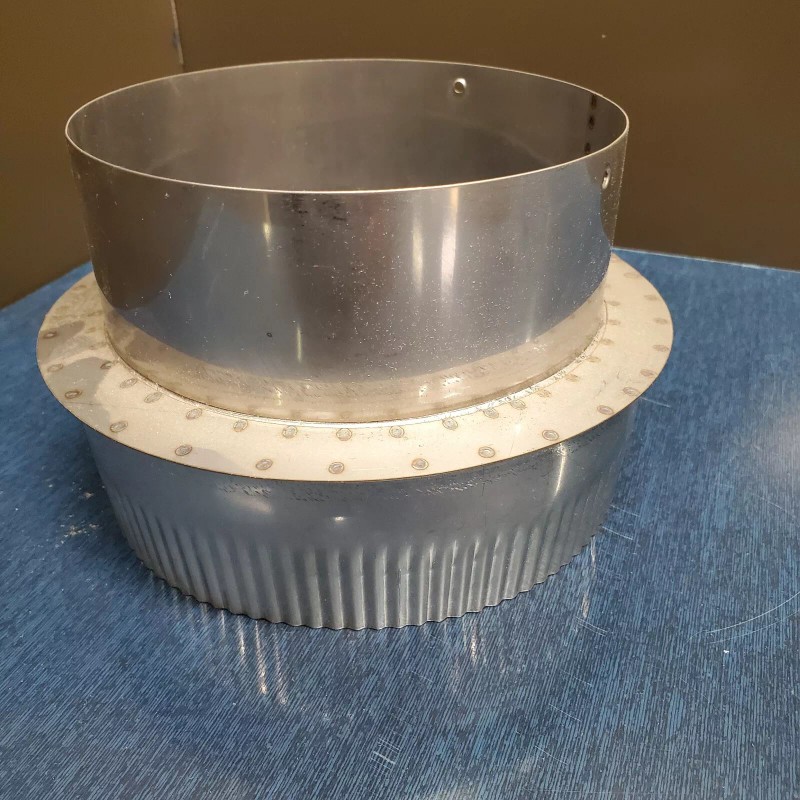 Reliance MFG 7'' To 8'' SS Stove Pipe Reducer