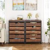 Tribesigns 5-Drawer File Cabinet, Wood Mobile Storage Drawer Unit, Industrial