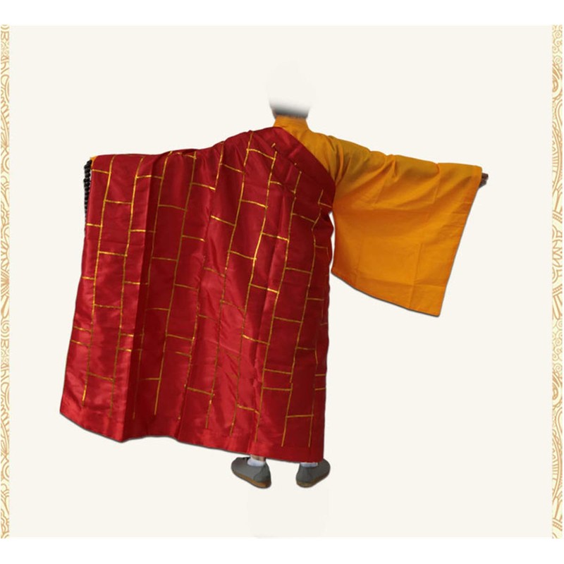 Zzooi Chinese Style Monk's Gown Cassock Monk Robe for Conduct