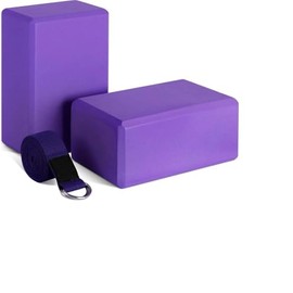 Venbytech for Yoga Block and Yoga Strap Set, 2 Soft Non-Yoga 9×6×4 8FT