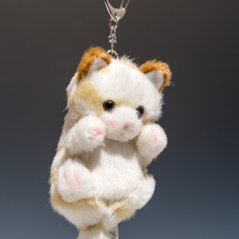 Takenoko 68316 Petite Dream Keychain, Cat Beige, Plush Toy