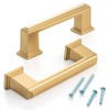 ASKANO 10 Pack 3 Inch Hole Centers, Brushed Gold Cabinet