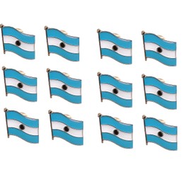 Argentina Flag Pin, Single and Friendship International Waving World Lapel Pins & Badges (12 Andorra Friendship Flag Pins)