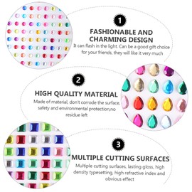 Operitacx 11 Sheets Crystal Stickers Bling Stickers Children's Crafts for Children Children's Gifts Gems Gems Stickers Jewels Stickers Diamond Crafts