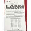 LANG 343A Metric Feeler Gauge 25 Blade Set