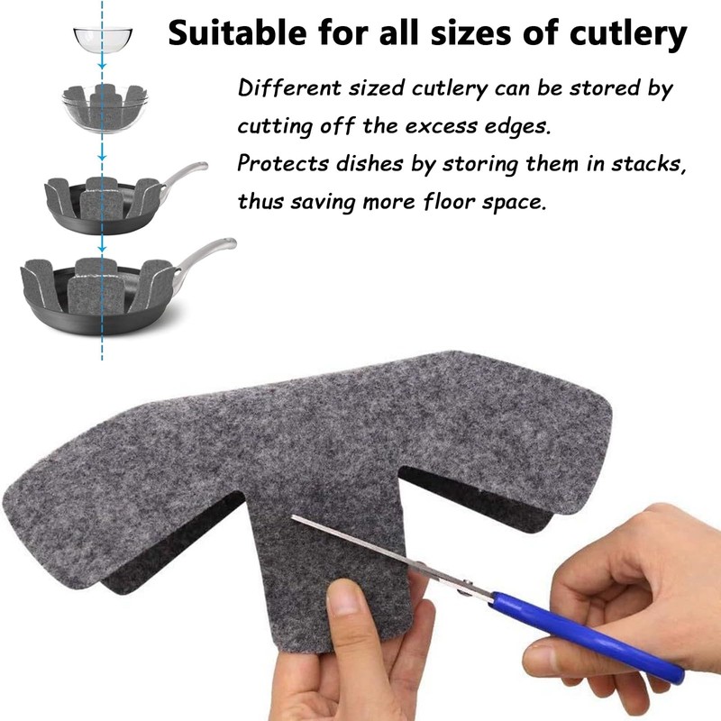 Pan Protector - Pan Protection Underlay, Felt Coaster for Pot,