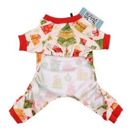 CuteBone Dog Pajamas Christmas Tree Dog Apparel Dog Jumpsuit Pet Clothes Pajamas P17L