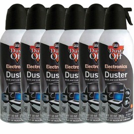 Falcon 6pk Dust Off Compressed Air Computer TV Gas Cans Duster 10oz