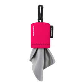 Alpine Innovations Microfiber Cloth Premium Screen Cleaner - SPUDZ 6x6 Hot Pink with Closable Bottom for Glasses, Camera Lens, Electronics, Phone, TV, Tablet