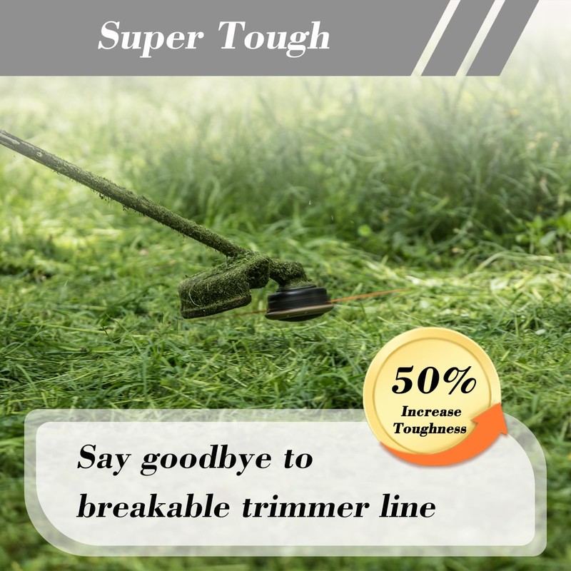 Cluparis 108-Feet Super Heavy Duty Trimmer Line .155-Inch-by-1-Pound Square Pro