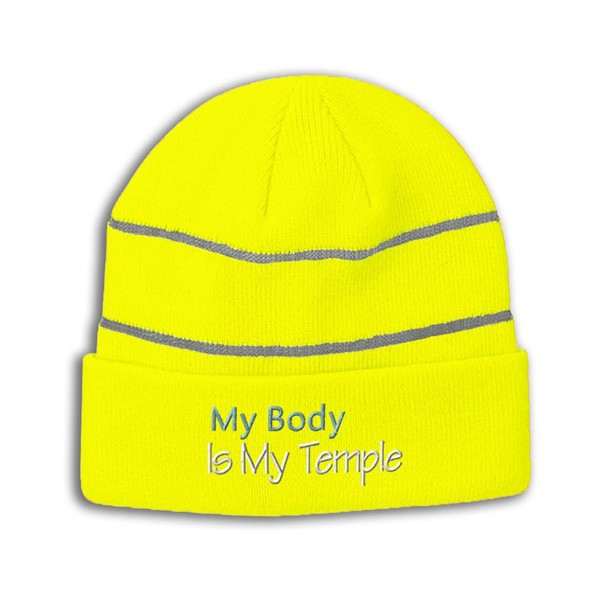 Reflective Beanie for Men & Women My Body is My