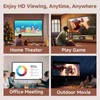 Projector Screen with Stand, 80 Inch Portable Projector Screen Outdoor