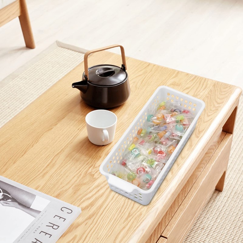 Yarebest Cestas Plastico Pequenas, Juego de 6 Cesta Plastico Almacenaje,