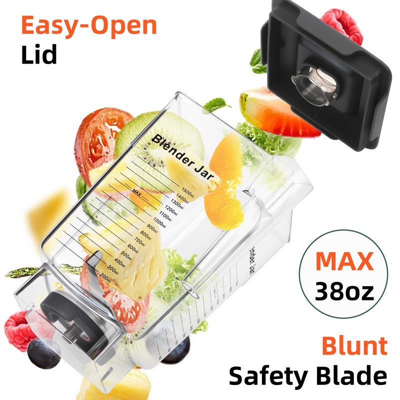 90 oz Replacement Jar Compatible with Blendtec Blender, Container Pitcher