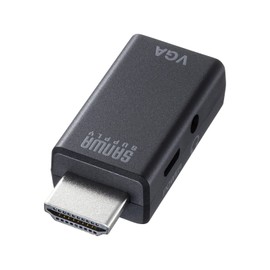 Sanwa Supply HDMI-VGA Converter Adapter (with Audio Output) AD-HD25VGA