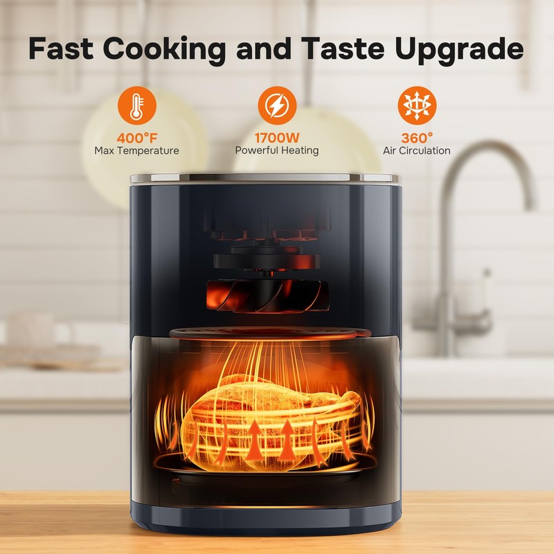 Simple Deluxe Air Fryer - 6.34 QT Digital Airfryer with