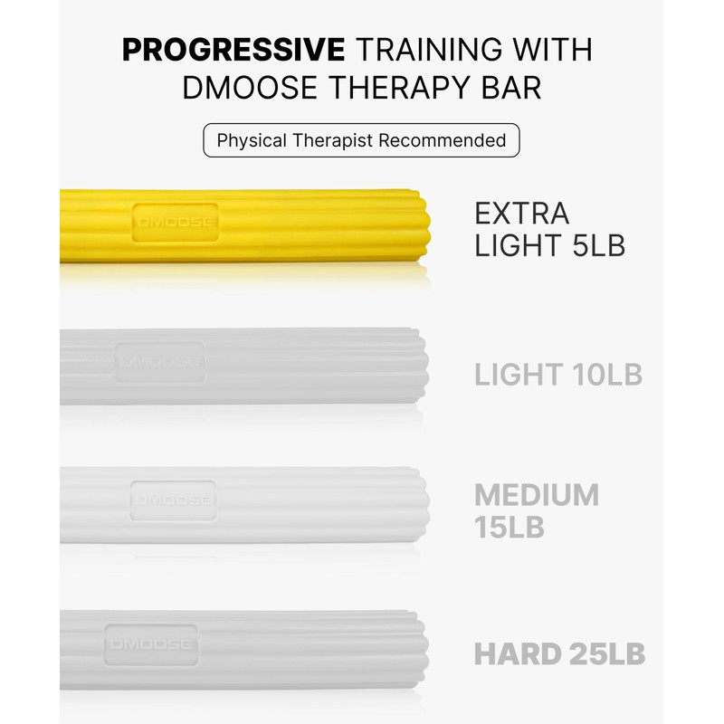 DMOOSE FITNESS Flex Bar (Yellow-Extra Light)