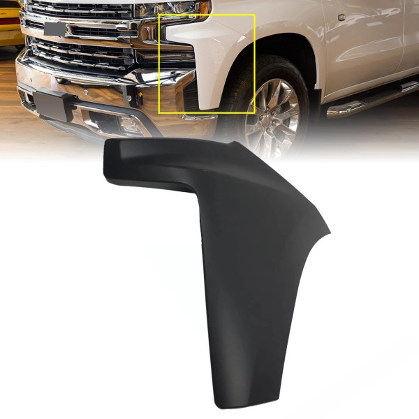 Unbranded Front Bumper End Cap For 2019-2022 Chevy Silverado 1500