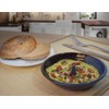 American Made Stoneware Pottery Microwave Omelette Egg Cooker (Desert Green)