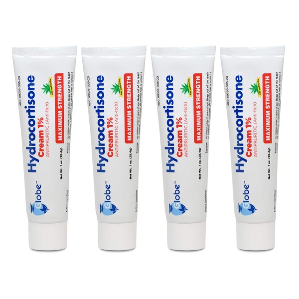 Globe Globe (4 Pack) Hydrocortisone Maximum Strength Anti-Itch Cream 1%