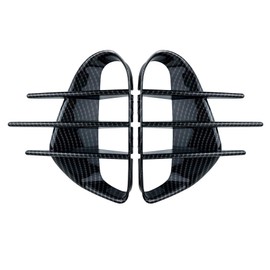 SIPIDEAUT Front Bumper Spoiler Side Vent Cover Compatible with KIA Stinger 2018-2023 Canard Splitter Trim Auto Accessories 2 PCS (Carbon Fiber Style - Front)