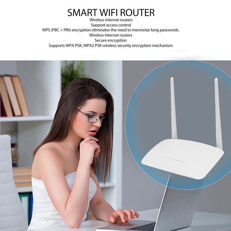 AC 300Mbps Wireless Router with 2 5dBi Antenna Support Access