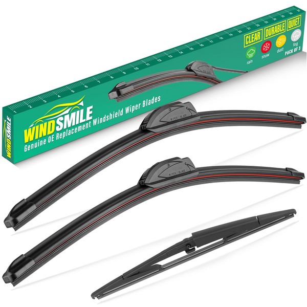 WINDSMILE 21" 21" 14" Windshield Wiper Blades Replacement for Jeep