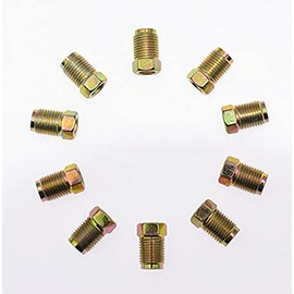 Metric Brake Line Invert Flare Fittings for 3/16" Tube. 10 x 1 mm (Pack of 10)