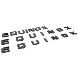 17-24 3pcs Equinox Door & Liftgate Letter 3D Badge Emblem Nameplate Logo Replacement for Equinox (Gloss Black)