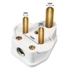 5 Amp Round Pin Plugs Mains Plug 3 Pin Lighting
