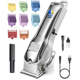 Hair Clippers for Men Haircut, Mens Hair Clippers Cordless, Durable Metal Clippers