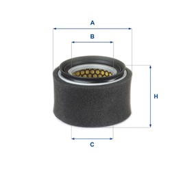 UFI Filters 27.201.03 Luftfilter für landwirtschaftliche oder industrielle Maschinen