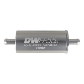 DeatschWerks Fits 5/16in 10 Micron 55mm In-Line Fuel Filter Kit