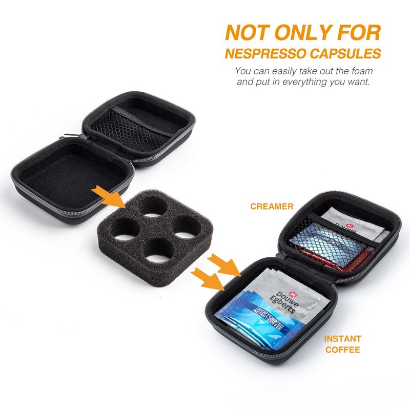 Protective Carrying Case For Nespresso & Compatible Capsules Portable Espresso