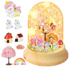 Xndryan Unicorn Gifts for Girls, Unicorn Night Lights for Girls Birthday Presents Craft Kits for Kids, Creative Children Night Light Make Your Own Night Light