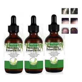 3pcs Hair Growth Aceite Esencial Romero 100% Puro Natural