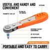 HORUSDY 23pc 1/4" Ultra Low Profile Mini Ratchet Screwdriver Set