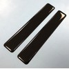 2 x BLACK Stickers/Decals 120mm HIGH GLOSS DOMED GEL AVAILABLE