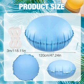 HIULLEN 4x4 ft Poolkissen Winte,Pool Luftkissen Winter Zubehör,Winter-Schluss-Luftkissen Kaltbeständig Für Winterfeste Poolabdeckung Oberirdischen Pool Winterkissen(Round)