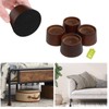 Txcucc Wooden Furniture Risers 2 Inch Tapered Bed Risers Set