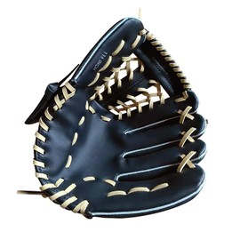 Baseball Glove, Softball Gloves, Baseball Catcher Mitt, 10.5''-12.5'' for T-Ball Youth Adult Training and Beginner Player, Left Hand Glove, Right Hand Throw (Black, 11.5 inch)