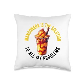 Mangonada Mango Chamoy Mexican Candy Comida Mexicana Mexico Throw Pillow