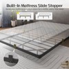 Liians Queen Size Floating Bed Frame with USB Charging Station