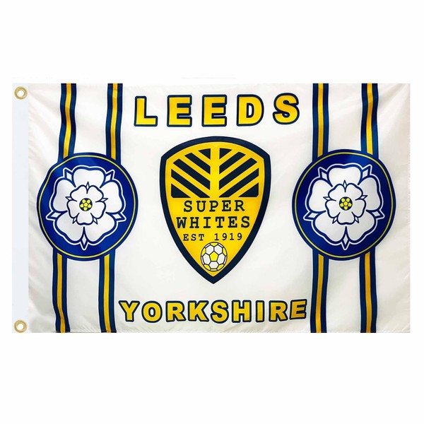 GIFTS 4 ALL Giant Leeds Utd Fans Flag, 5ft x