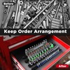 EGOFIX Socket Organizer Set 15PCS ABS Holder Kit - 1/4-Inch