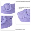 Cinturón Elástico Tejido, Púrpura 95 x 4 cm moda Cinturon