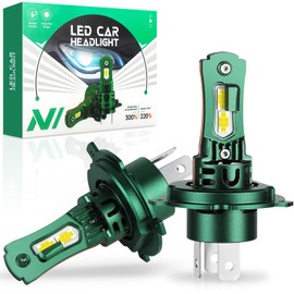 HIMICAR LED H4 600% Luminosidad 30000LM 6500K 280W CSP Chip H4 LED Alta y Baja Sistema de Iluminación de Automóviles de Alta Eficiencia Bombilla LED H11 Kit de Conversión Focos LED (2 Unidades)