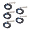 5PCS Proximity Sensor NPN Aluminum Alloy Sensitive Hall Switch Sensor